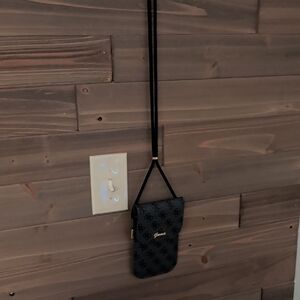 Guess Black Crossbody Phone Bag